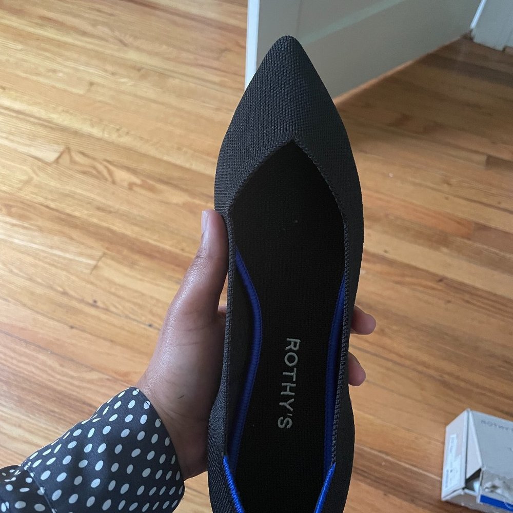 Rothys Point Black Shoes